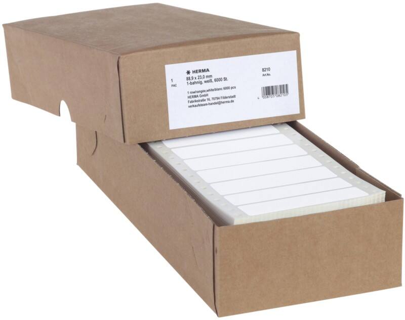 HERMA Etiketten 8210 Klevend Wit 88,9 x 23 mm  6000 Stuks