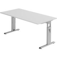 Hammerbacher Matrix Hoogteverstelbaar Bureau Rechthoekig C-Voet 1.600 (B) x 800 (D) x 850 (H) mm Aluminium, hout, kunststof, spaanplaat