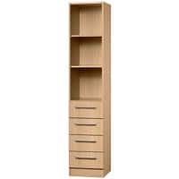 Hammerbacher Matrix Gemelamineerde spaanplaat Archiefkast 2 Planken 406 x 420 x 2.004 mm Bruin Beuken