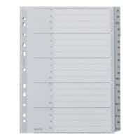Leitz A - Z Tabblad A4+ Grijs 20 tabs PP (polypropeen) 11 Gaten 1260
