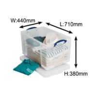 Really Useful Box Magazijnbak 84 l Transparant 44 x 71 x 38 cm