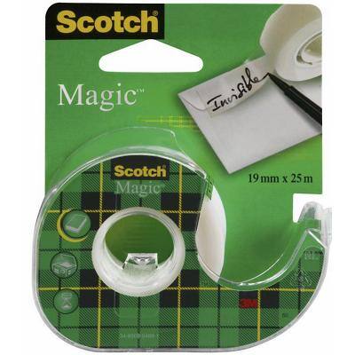 Scotch Tape dispenser + Rol tape Magic Onzichtbaar