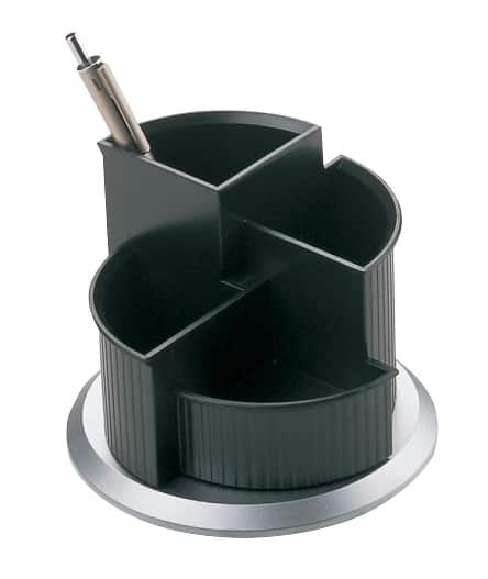 helit H6220599 Pennenbakje Zwart, zilver Polystyreen 15 x 11,2 cm