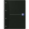 OXFORD Office Essentials Notitieboek A4+ Gelinieerd Spiraal gebonden Karton Zwart Geperforeerd 140 Pagina's