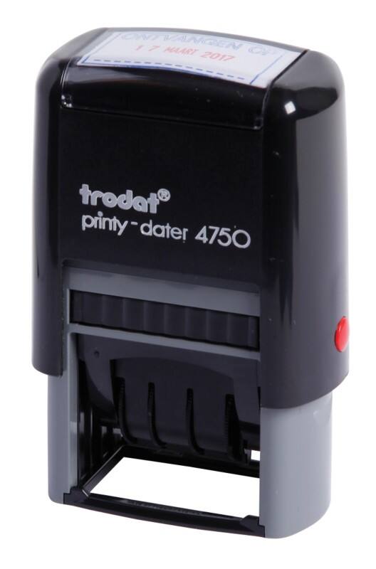 Trodat Printy 4750 Datumstempel met tekst Ontvangen op