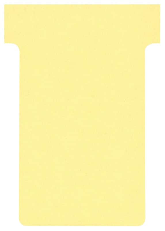 Nobo T-Kaartjes Maat 2 Geel 6 x 8,5 cm 100 Stuks