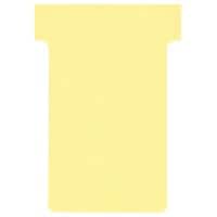 Nobo T-Kaartjes Maat 2 Geel 6 x 8,5 cm 100 Stuks