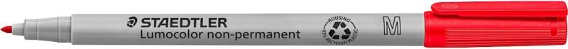 STAEDTLER Marker 97% Gerecycled Medium Ronde punt 1 mm Rood 10 Stuks