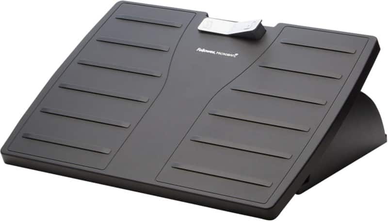 Fellowes Office Suites, Microban Verstelbare Voetensteun 444.5 x 333.4 x 111.1mm Zwart & Zilver