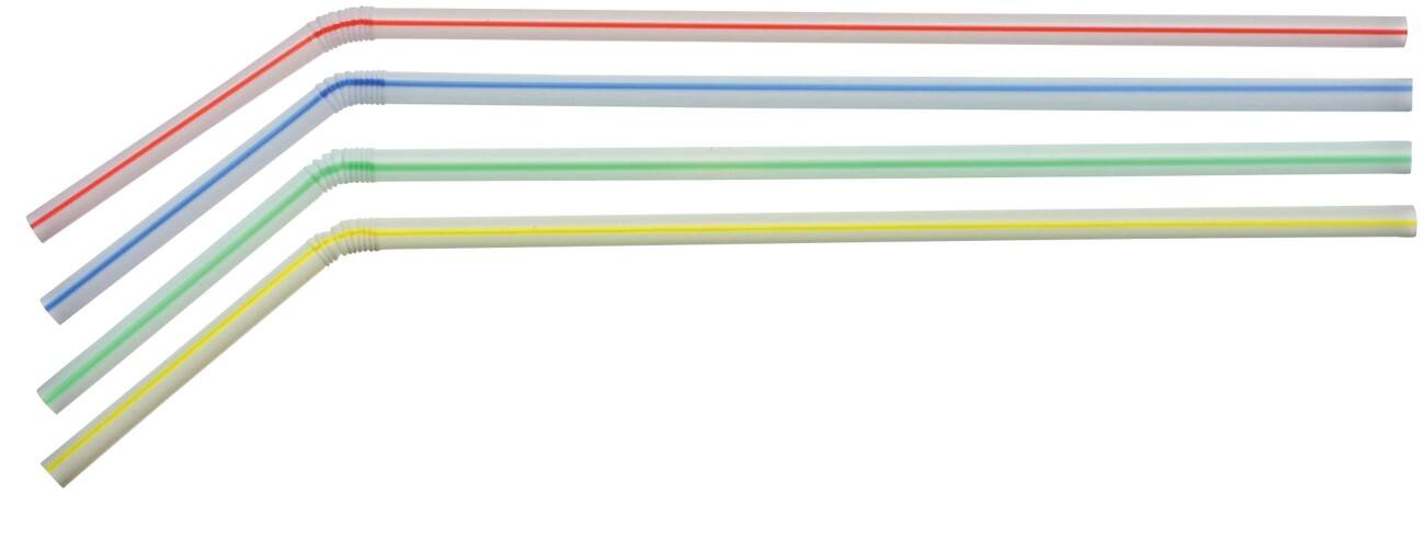 PAPSTAR Rietjes Polypropyleen Kleurenassortiment 250 Stuks