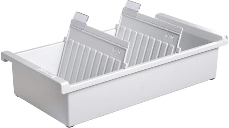 HAN 956-0-11 Systeemkaartenbak Lichtgrijs A6 1300 kaarten Plastic 17,1 x 32 x 7,6 cm