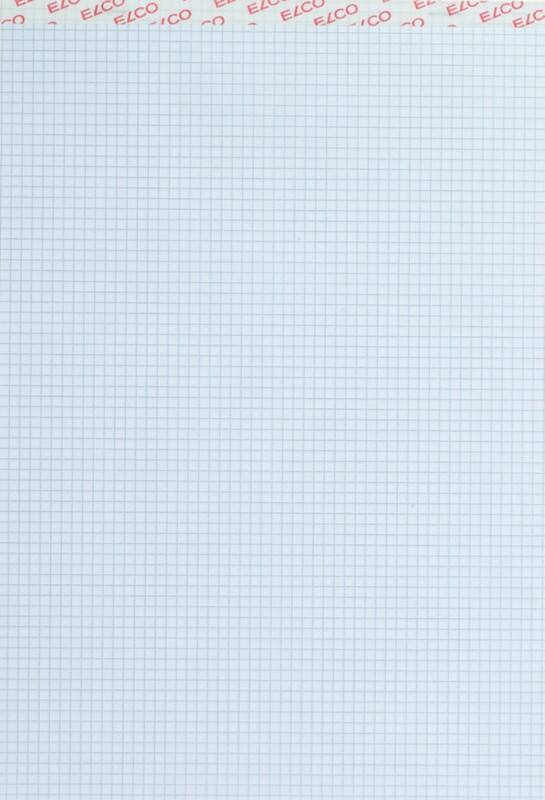 Elco Schrijfblok A4 Geruit Gelijmd Wit Geperforeerd 200 Pagina's 10 Stuks à 100 Vellen