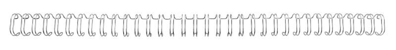 GBC Draadbindruggen WireBind A4 14 mm 125 Vellen Metaal Zilver 100 Stuks