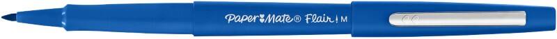 Papermate Flair Fineliner 1 mm Kegelvormig, Viltstift Blauw Flair