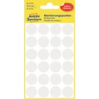 Avery Markeringspunten 3170 Klevend Speciaal Wit 4 Vellen à 24 Etiketten