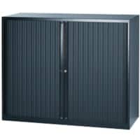 Bisley EuroTambour Roldeurkast Kunststof, Staal 2 Planken 1.200 x 430 x 1.029 mm Zwart