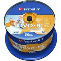 Verbatim Printbaar DVD-R 4.7 GB 50 Stuks