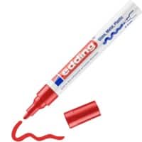 edding 750 Permanent Lakmarker Rood Medium Ronde punt 2 - 4 mm  Waterbestendig