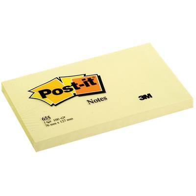 Post-it Notes 76 x 127 mm Canary Yellow Geel 100 Vellen