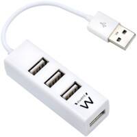 ewent EW1122 4 x USB 2.0 female naar 1 x USB 1.1 male Hub 4 Poorten
