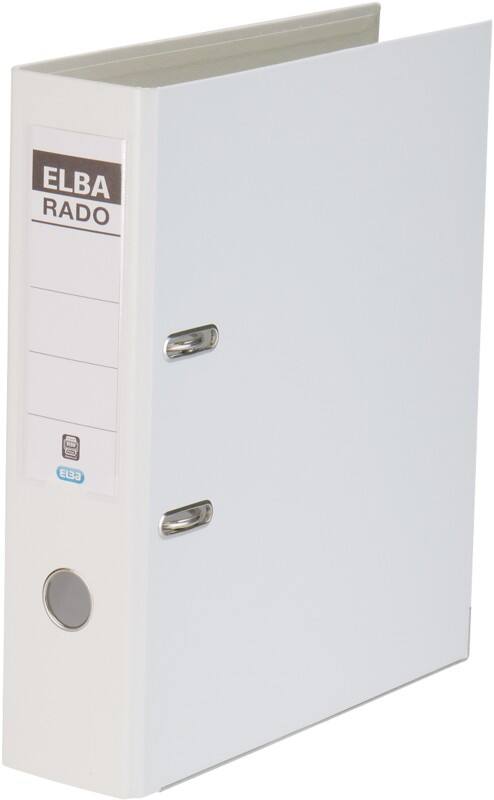 ELBA Rado Plast Breed Ordner A4 80 mm Wit 2 Ringen Rado Plast PVC (Polyvinylchloride) Staand