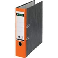 Leitz 180° Breed Ordner A4 82 mm Oranje 2 Ringen 1080 Wolkenmarmer Staand Gerecycled