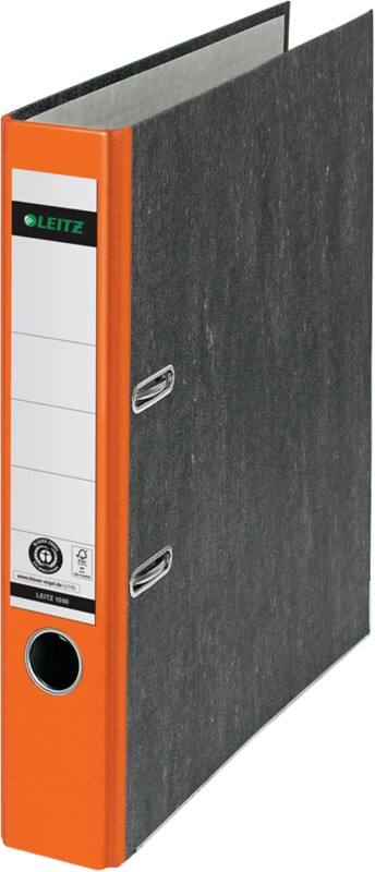 Leitz 180° Smal Ordner A4 52 mm Oranje 2 Ringen 1050 Wolkenmarmer Staand Gerecycled