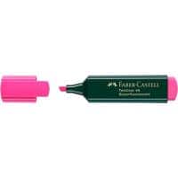 Faber-Castell Superfluorescent 48 Tekstmarker Roze Medium Beitelpunt 5 mm Navulbaar