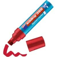 edding 388 Flipchart marker Extra Breed Beitelpunt Rood