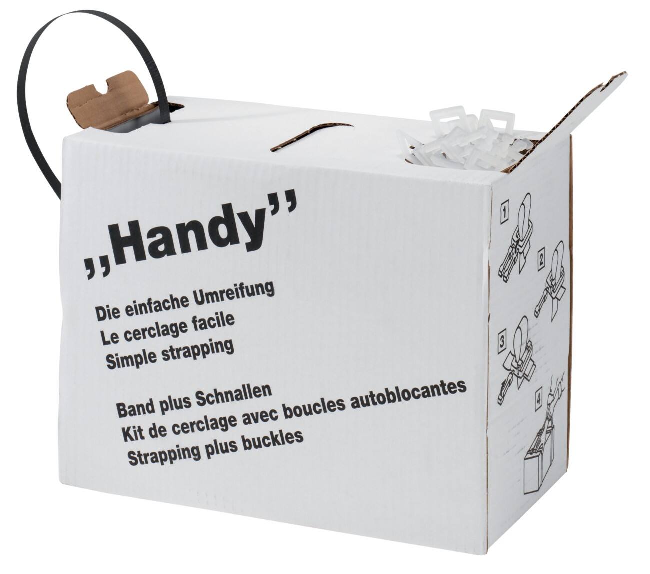 NIPS 140803001 Omsnoeringsmaterialen set Wit, transparant 1,2 cm