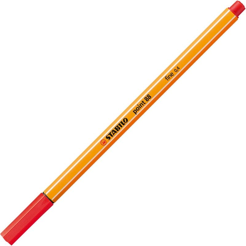 STABILO Point 88 Fineliner 0.4 mm Rood