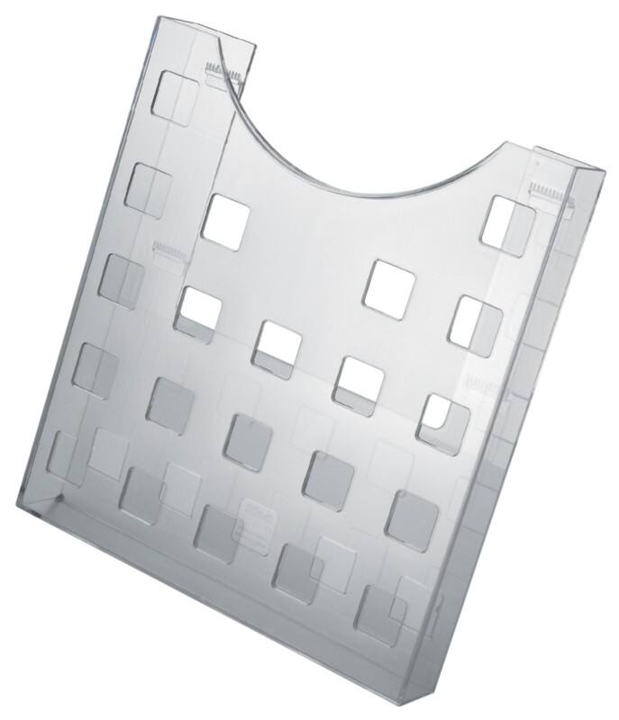 helit Enkel A4 Folderhouder Wandmontage Transparant H6102502 24,1 x 3,7 x 26,4 cm