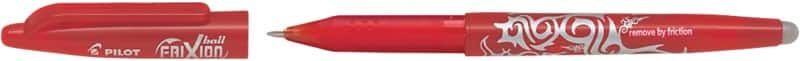 Pilot FriXion Ball Niet-intrekbaar Rollerballpen Rood 0,35 mm Medium Kegelvormig Navulbaar 50% Gerecycled