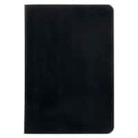 Ursus Style Schrijfblok A6 Geruit Gelijmd Wasdoek Zwart Niet geperforeerd  96 Pagina's 48 Vellen