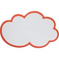 Franken Presentatie kaarten Wolk Rood, wit 14 x 23 cm 20 Stuks