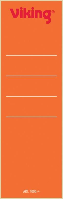 Viking Ordnerrugetiketten Rood 10 Stuks 6 x 19,1 cm