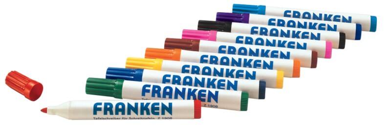 Franken Whiteboard-marker Kleurenassortiment 10 Stuks