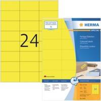 HERMA 4406 Multifunctionele Etiketten SuperPrint Geel Rechthoekig 2400 Etiketten per pak