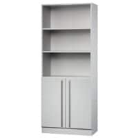 Hammerbacher Matrix ABS (Acrylonitril-butadieen-styreen), Spaanplaat Archiefkast 4 Planken 800 x 420 x 2.004 mm Grijs