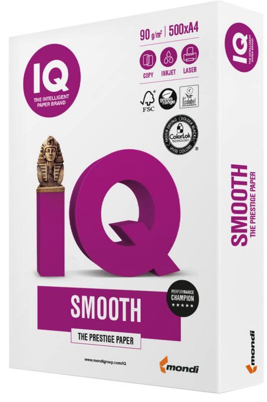IQ A4 Kopieerpapier Wit 90 g/m² Glad 500 Vellen