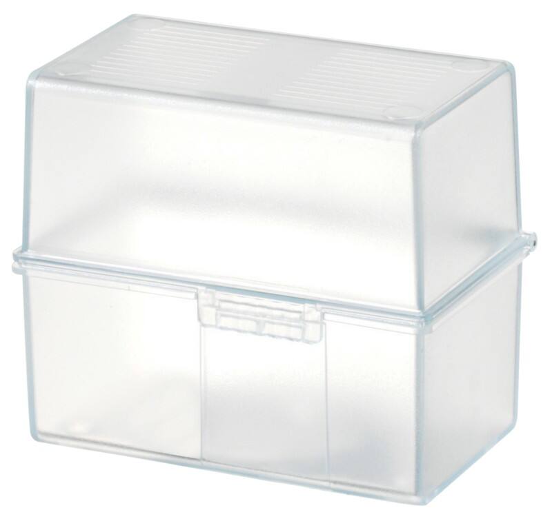 HAN 977-63 Kaartenbak Transparant A7 300 Plastic 12,1 x 7,4 x 10,1 cm