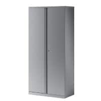 Bisley Draaideurkast 4 Planken Afsluitbaar 914 x 470 x 1.970 mm Zilver