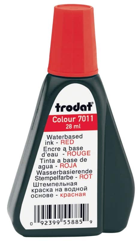 Trodat 7011 Inktflacon Rood 4 x 7,6 cm 28 ml