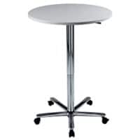Hammerbacher Hoogteverstelbaar Statafel Voetstuk 800 (B) x 75 (D) x 1.140 (H) mm ABS (Acrylonitril-butadieen-styreen), Spaanplaat