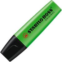 STABILO BOSS ORIGINALTekstmarker Groen Breed Beitelpunt 2 - 5 mm Navulbaar