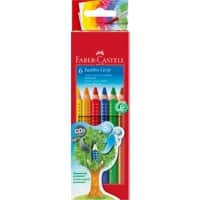 Faber-Castell Jumbo-Grip Kleurpotloden Kleurenassortiment 6 Stuks