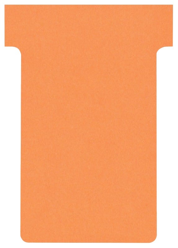 Nobo T-kaartjes Maat 2 Oranje 6 x 8,5 cm 100 Stuks