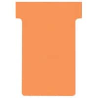 Nobo T-kaartjes Maat 2 Oranje 6 x 8,5 cm 100 Stuks