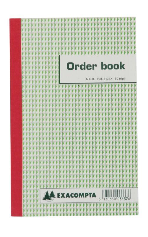 Exacompta Orderboek Wit Gelinieerd Niet geperforeerd Speciaal 13,5 x 1 x 21 cm 80 g/m² 25 Vellen