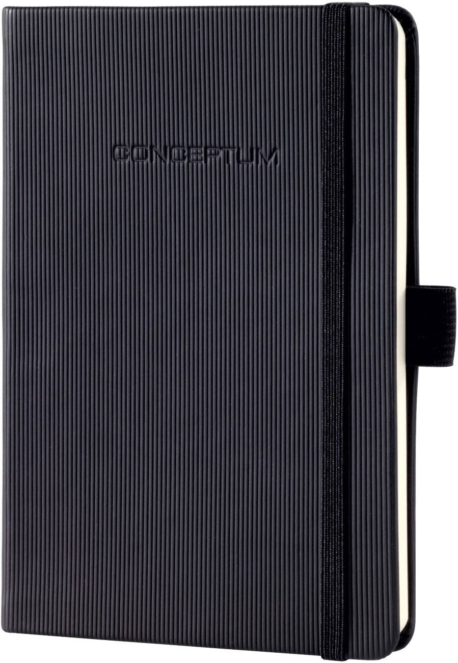 Sigel Conceptum A6 Gebonden Zwart Hardcover Notitieboek Blanco 97 vel
